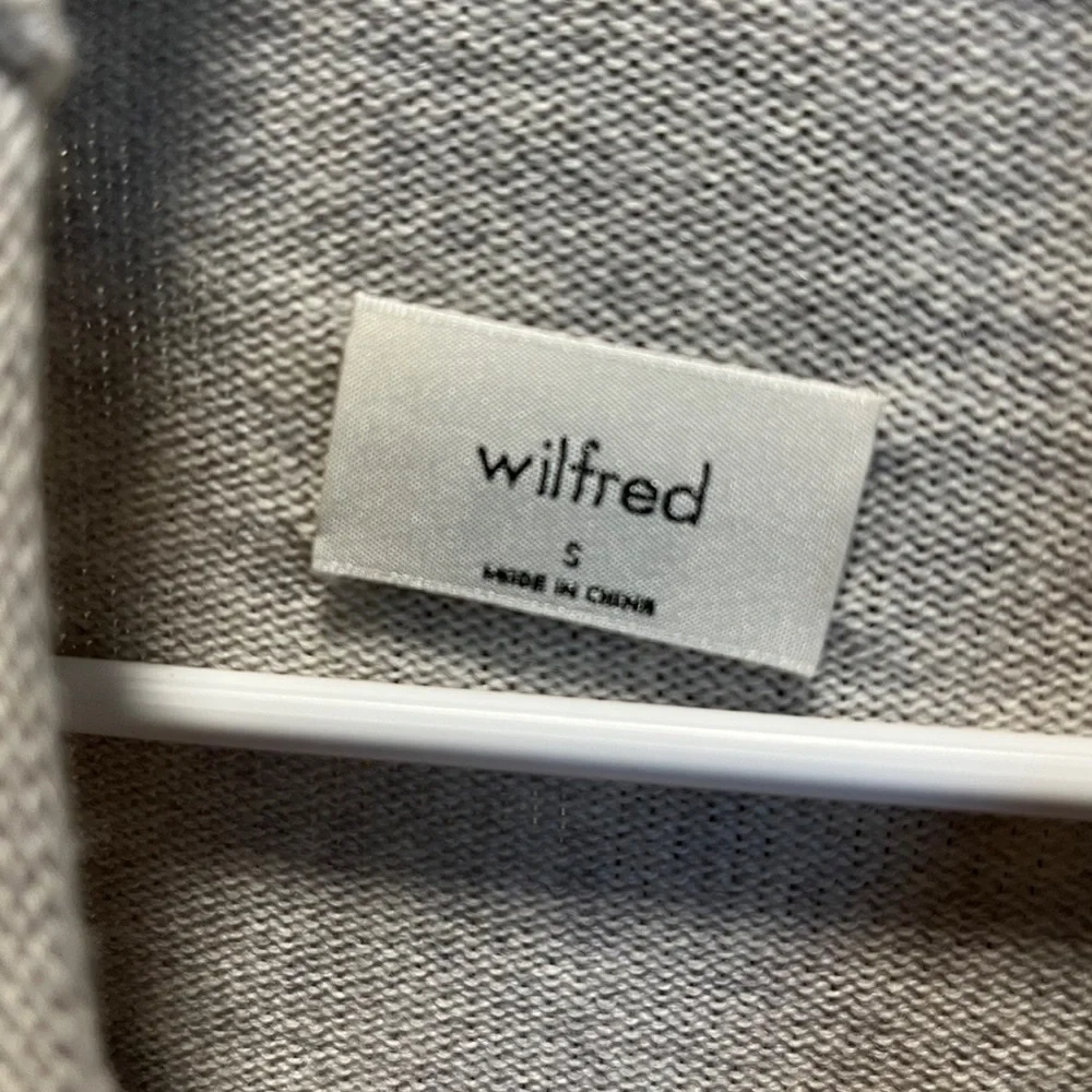 Wilfred 100% Merino Wool Cream Mock Neck Sweater Dress w/ Front Slit – Size S - Picture 8 of 10